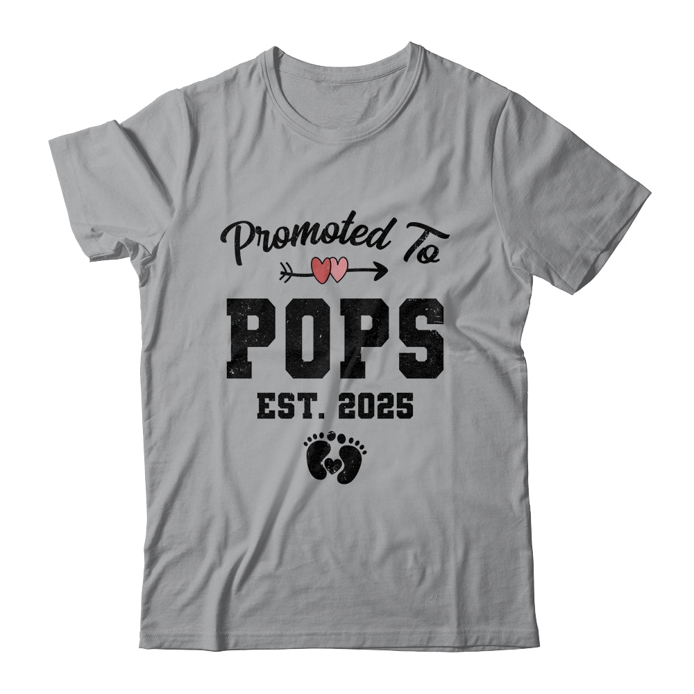 Promoted To Pops Est 2025 First Time Fathers Day Shirt & Hoodie | siriusteestore