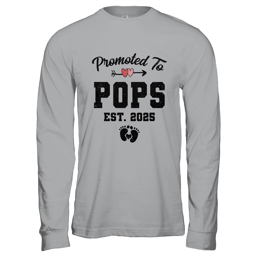 Promoted To Pops Est 2025 First Time Fathers Day Shirt & Hoodie | siriusteestore