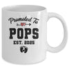 Promoted To Pops Est 2025 First Time Fathers Day Mug | siriusteestore