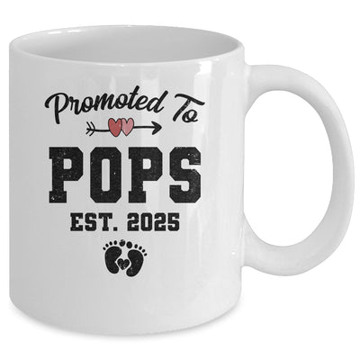 Promoted To Pops Est 2025 First Time Fathers Day Mug | siriusteestore