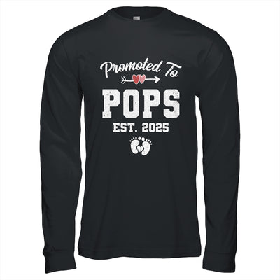 Promoted To Pops Est 2025 Funny First Time Fathers Day Shirt & Hoodie | siriusteestore