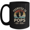 Promoted To Pops Est 2026 Fathers Day Vintage Mug | siriusteestore
