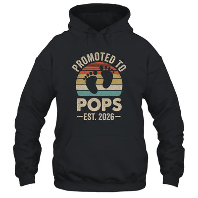 Promoted To Pops Est 2026 Fathers Day Vintage Shirt & Hoodie | siriusteestore