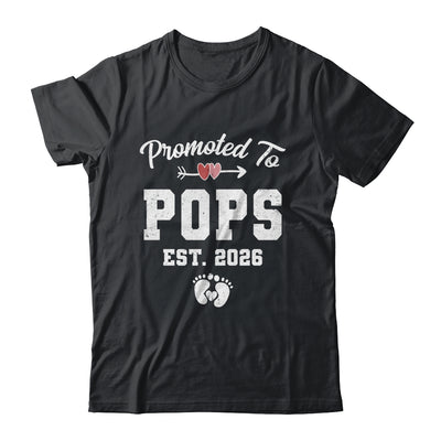 Promoted To Pops Est 2026 Funny First Time Fathers Day Shirt & Hoodie | siriusteestore