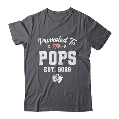 Promoted To Pops Est 2026 Funny First Time Fathers Day Shirt & Hoodie | siriusteestore