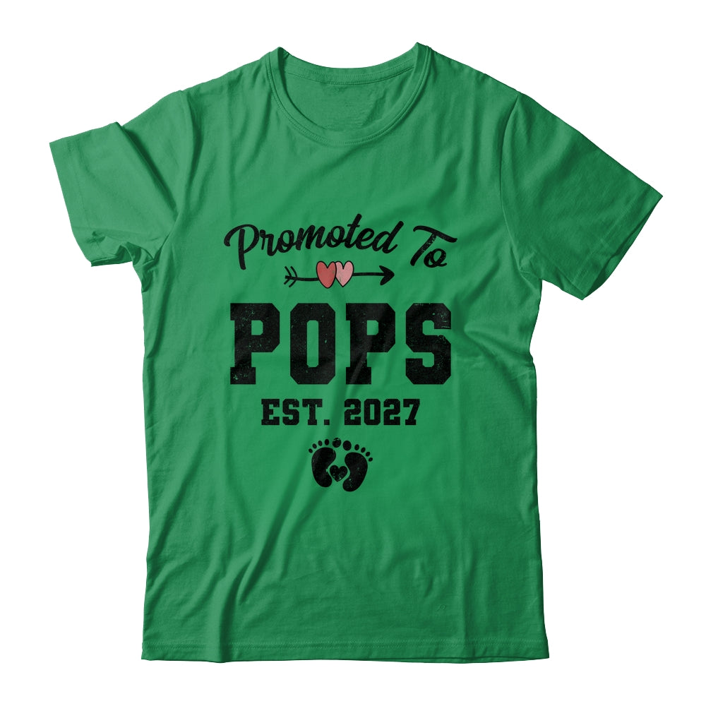 Promoted To Pops Est 2027 First Time Fathers Day Shirt & Hoodie | siriusteestore