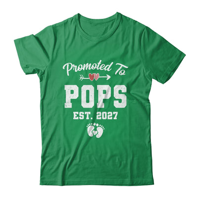 Promoted To Pops Est 2027 Funny First Time Fathers Day Shirt & Hoodie | siriusteestore