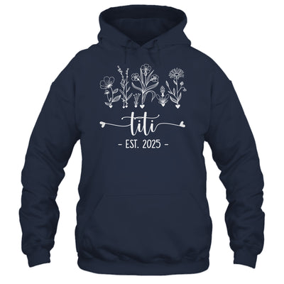 Promoted To Titi 2025 Pregnancy Announcement Floral Shirt & Tank Top | siriusteestore