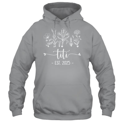Promoted To Titi 2025 Pregnancy Announcement Floral Shirt & Tank Top | siriusteestore