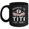 Promoted To Titi 2026 First Time Floral New Titi Mug | siriusteestore