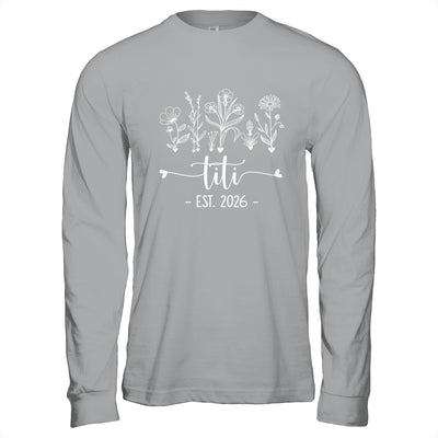 Promoted To Titi 2026 Pregnancy Announcement Floral Shirt & Hoodie | siriusteestore