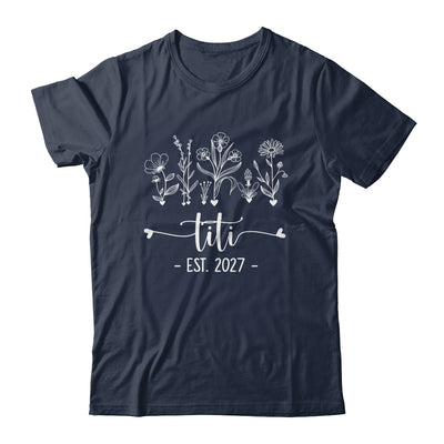 Promoted To Titi 2027 Pregnancy Announcement Floral Shirt & Tank Top | siriusteestore