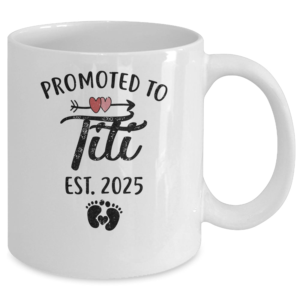 Promoted To Titi Est 2025 First Time Mothers Day Mug | siriusteestore