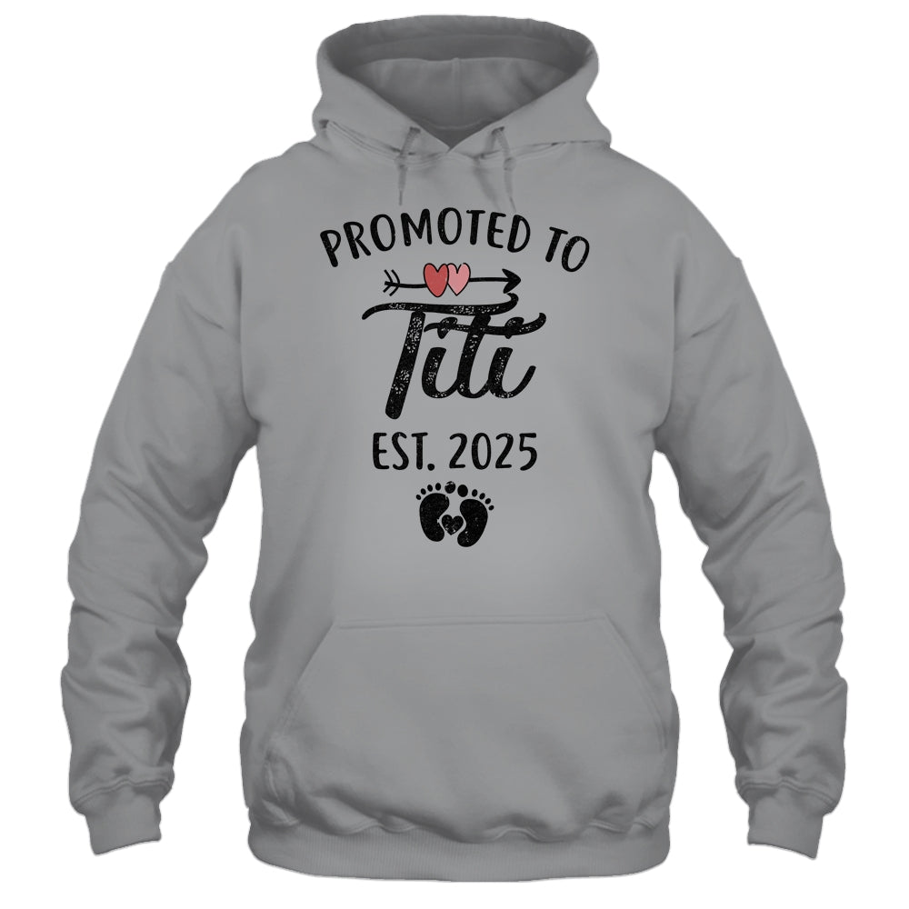 Promoted To Titi Est 2025 First Time Mothers Day Shirt & Tank Top | siriusteestore