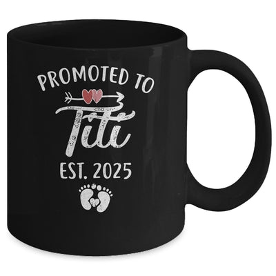 Promoted To Titi Est 2025 Funny First Time Mothers Day Mug | siriusteestore