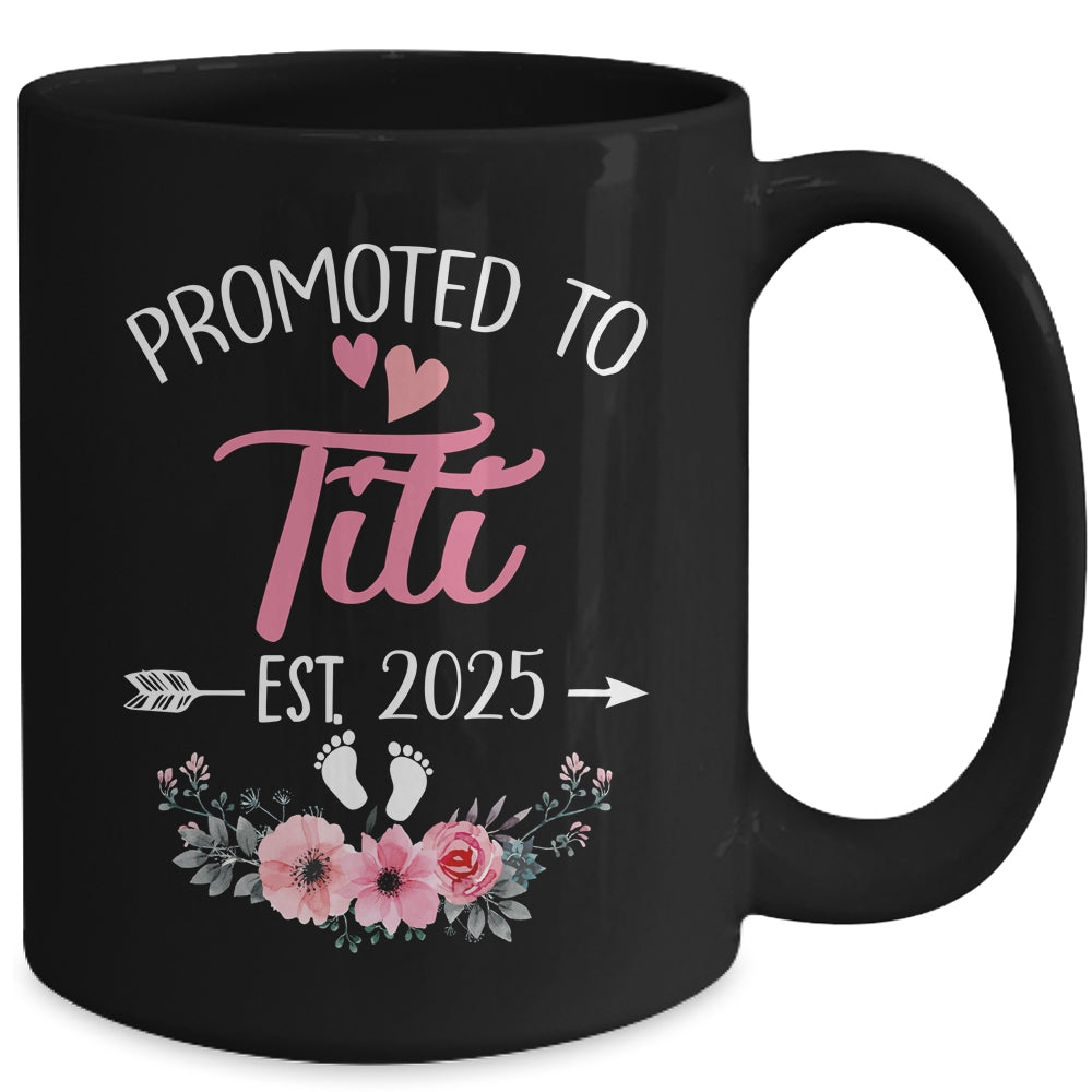 Promoted To Titi Est 2025 Mothers Day First Time Mug | siriusteestore
