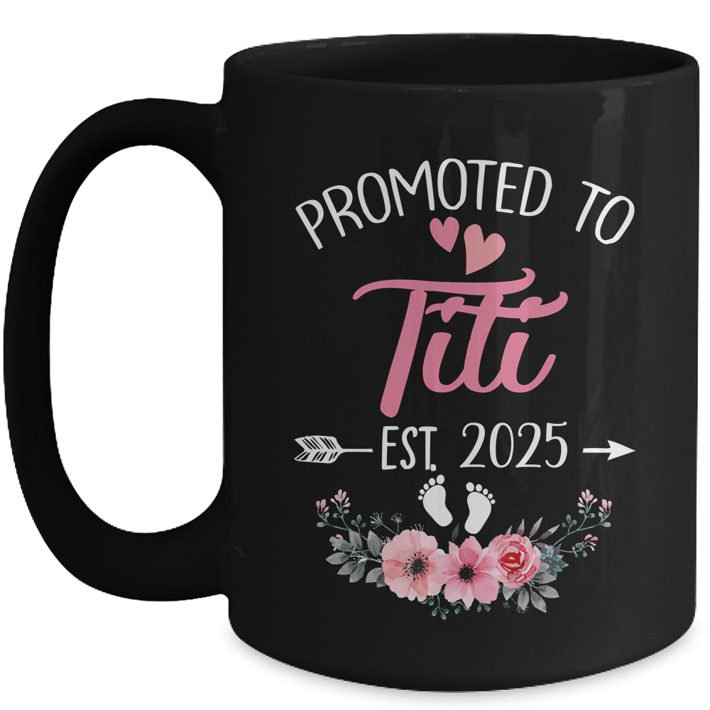 Promoted To Titi Est 2025 Mothers Day First Time Mug | siriusteestore