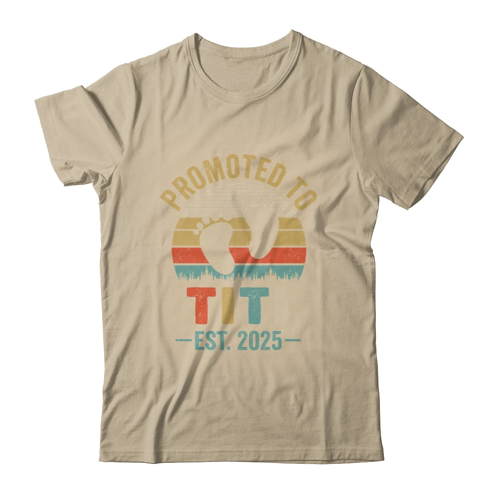 Promoted To Titi Est 2025 Mothers Day Vintage Shirt & Tank Top | siriusteestore