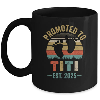 Promoted To Titi Est 2025 Mothers Day Vintage Mug | siriusteestore