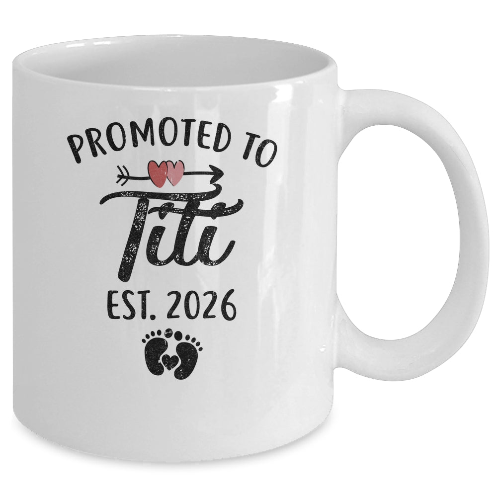 Promoted To Titi Est 2026 First Time Mothers Day Mug | siriusteestore