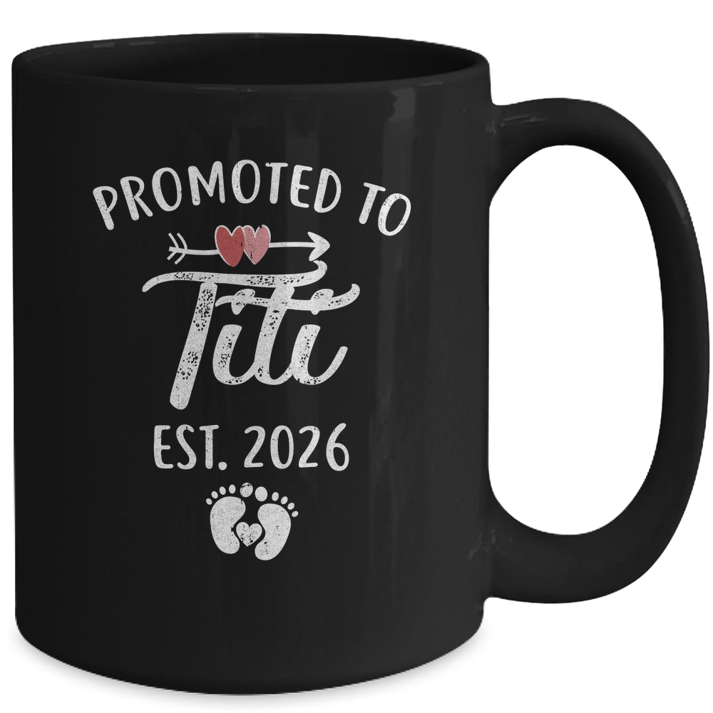 Promoted To Titi Est 2026 Funny First Time Mothers Day Mug | siriusteestore