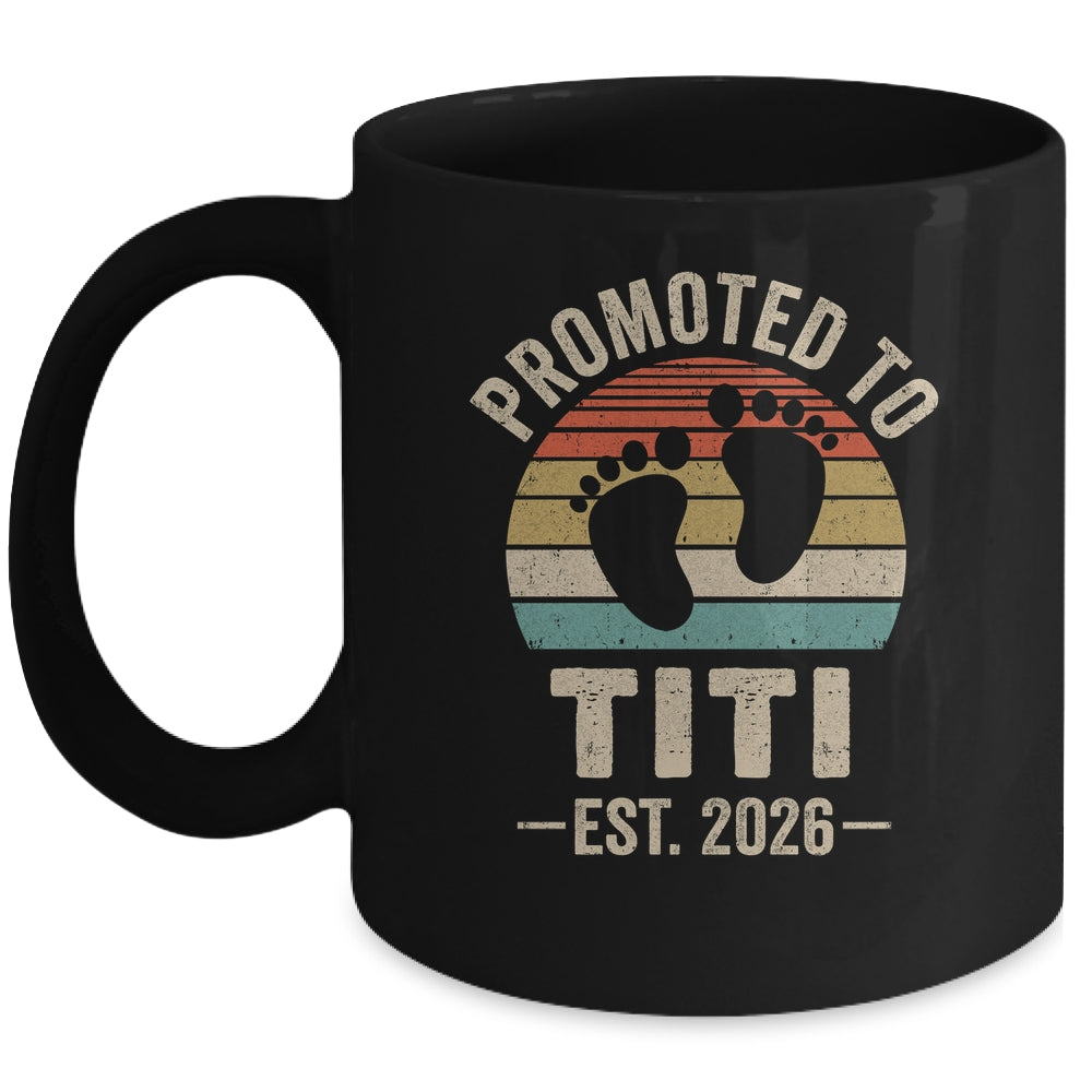 Promoted To Titi Est 2026 Mothers Day Vintage Mug | siriusteestore