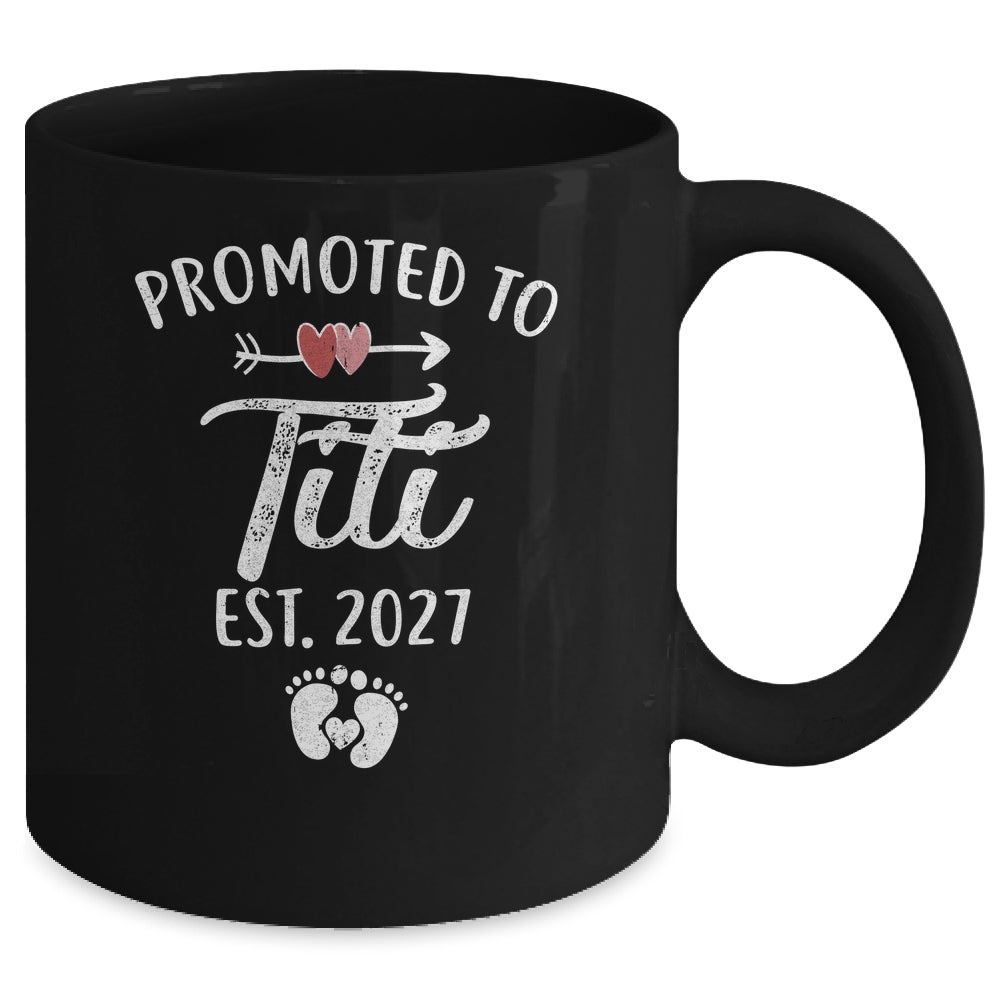 Promoted To Titi Est 2027 Funny First Time Mothers Day Mug | siriusteestore
