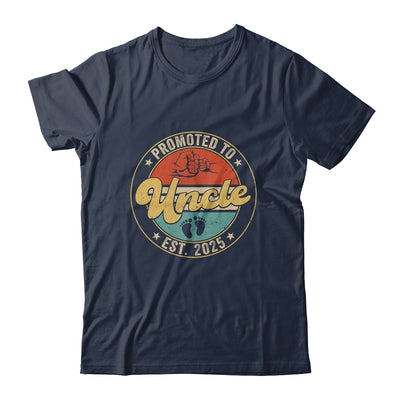 Promoted To Uncle 2025 Pregnancy New First Uncle Retro Shirt & Hoodie | siriusteestore