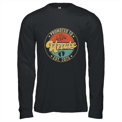 Promoted To Uncle 2025 Pregnancy New First Uncle Retro Shirt & Hoodie | siriusteestore