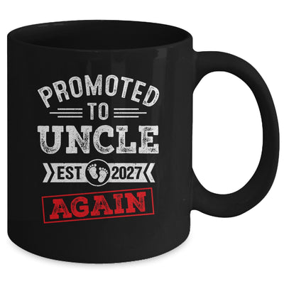 Promoted To Uncle Again 2027 Pregnancy Announcement Mug | siriusteestore
