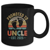 Promoted To Uncle Est 2025 Fathers Day Vintage Mug | siriusteestore