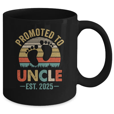 Promoted To Uncle Est 2025 Fathers Day Vintage Mug | siriusteestore