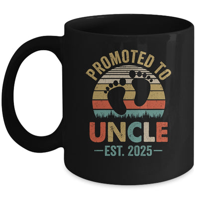 Promoted To Uncle Est 2025 Fathers Day Vintage Mug | siriusteestore