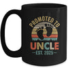 Promoted To Uncle Est 2025 Fathers Day Vintage Mug | siriusteestore