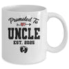 Promoted To Uncle Est 2025 First Time Fathers Day Mug | siriusteestore
