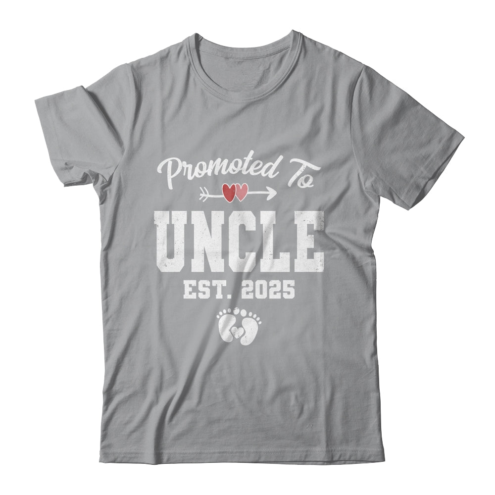 Promoted To Uncle Est 2025 Funny First Time Fathers Day Shirt & Hoodie | siriusteestore