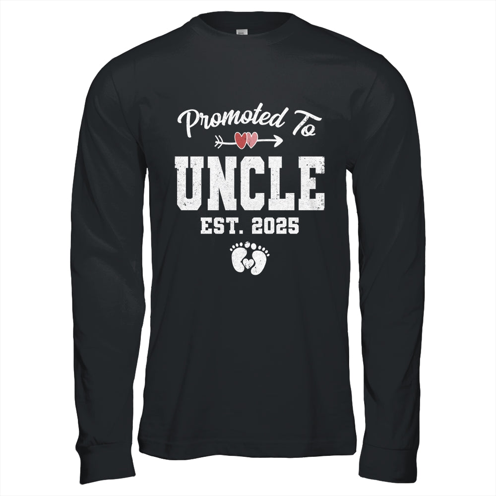 Promoted To Uncle Est 2025 Funny First Time Fathers Day Shirt & Hoodie | siriusteestore