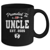 Promoted To Uncle Est 2025 Funny First Time Fathers Day Mug | siriusteestore