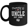 Promoted To Uncle Est 2025 Funny First Time Fathers Day Mug | siriusteestore