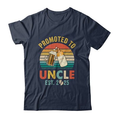 Promoted To Uncle Est 2025 Vintage New Uncle Fathers Day Shirt & Hoodie | siriusteestore