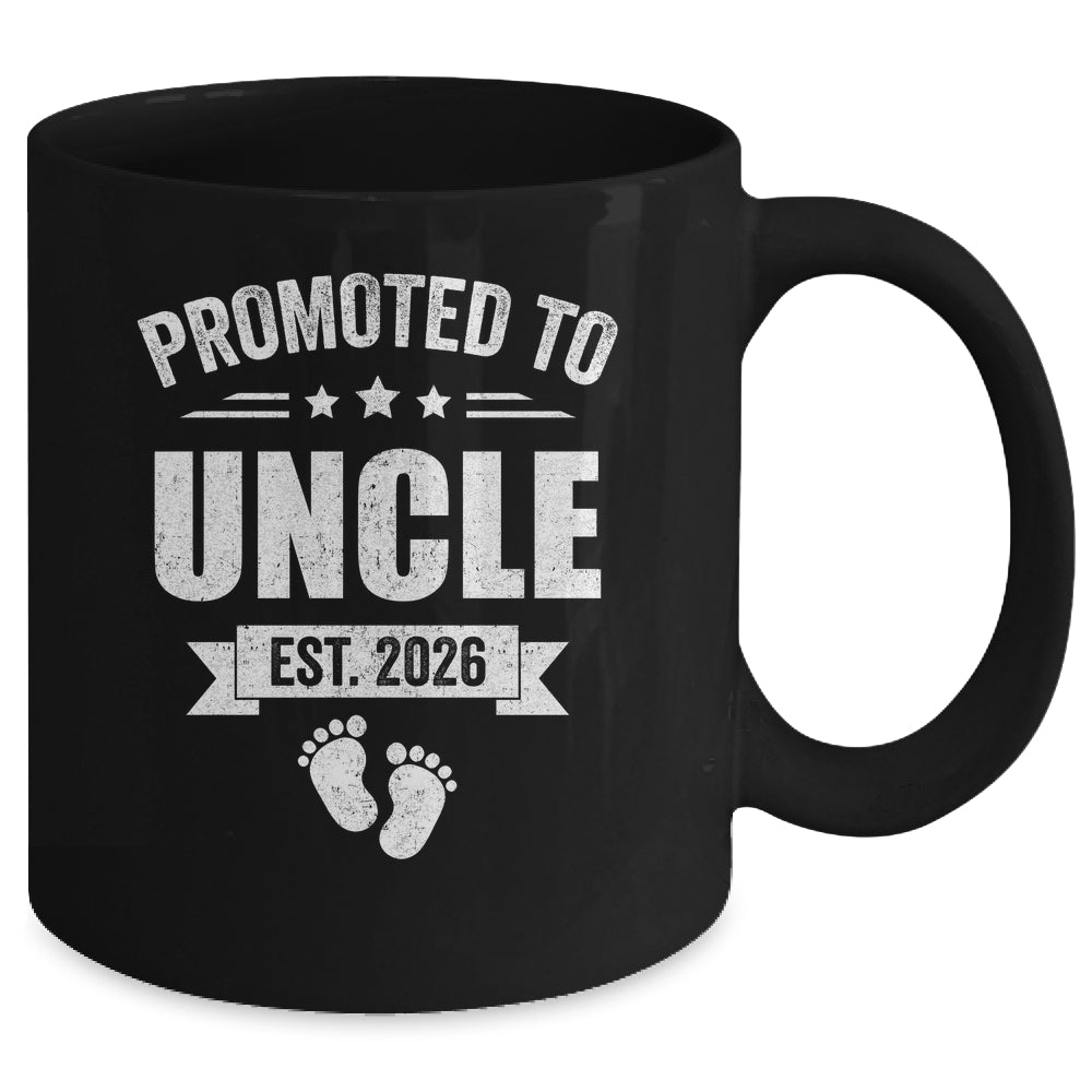Promoted To Uncle Est 2026 Fathers Day First Time New Uncle Mug | siriusteestore