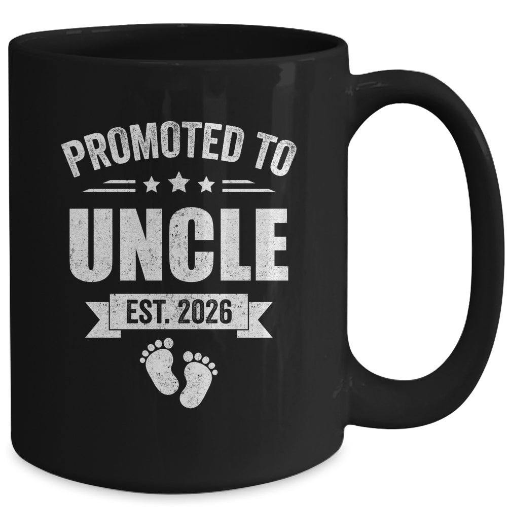 Promoted To Uncle Est 2026 Fathers Day First Time New Uncle Mug | siriusteestore