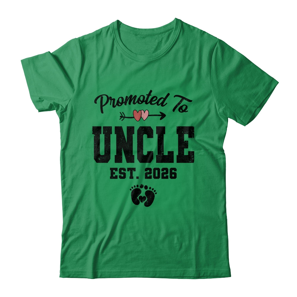 Promoted To Uncle Est 2026 First Time Fathers Day Shirt & Hoodie | siriusteestore