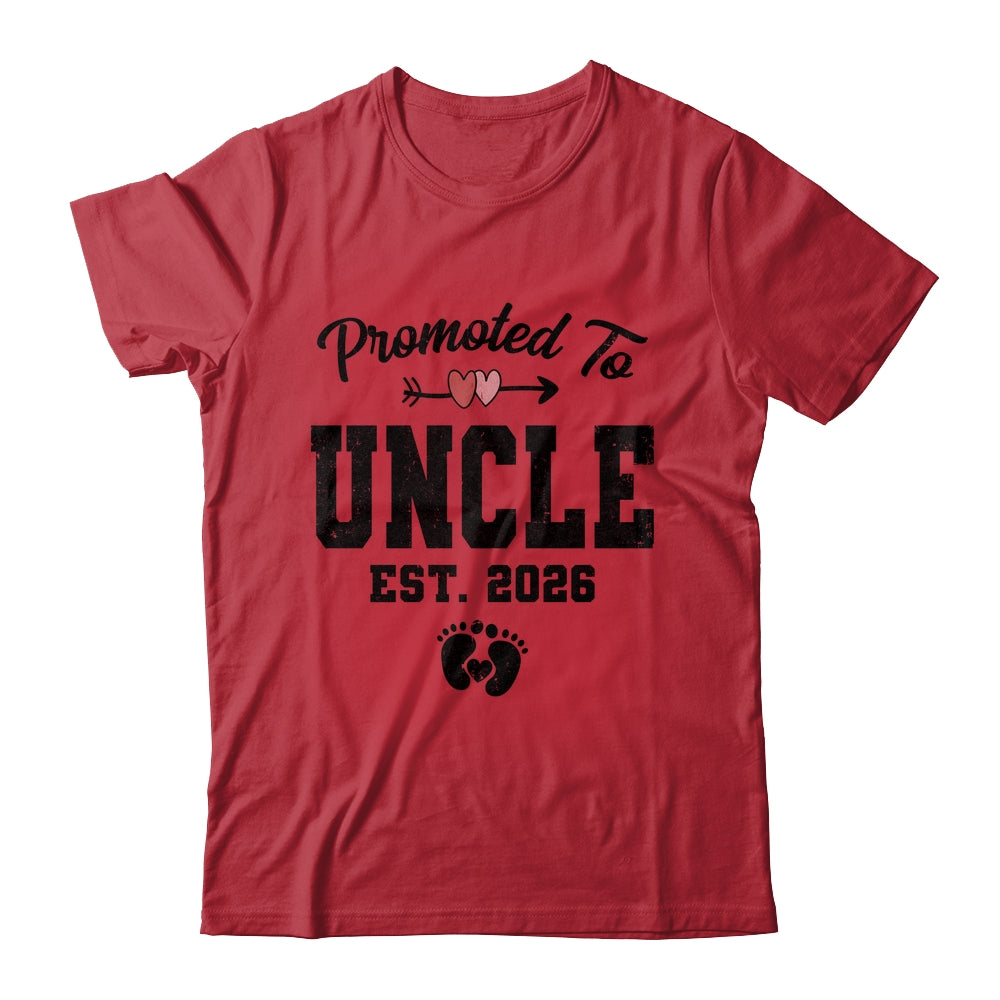 Promoted To Uncle Est 2026 First Time Fathers Day Shirt & Hoodie | siriusteestore