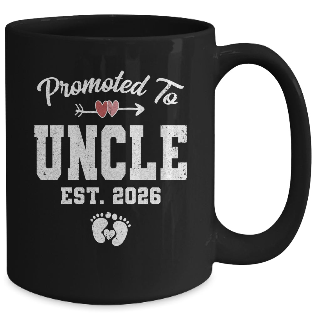 Promoted To Uncle Est 2026 Funny First Time Fathers Day Mug | siriusteestore