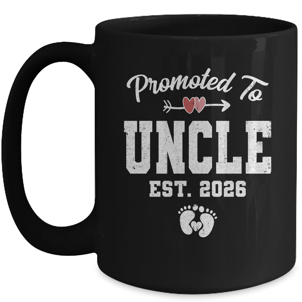 Promoted To Uncle Est 2026 Funny First Time Fathers Day Mug | siriusteestore