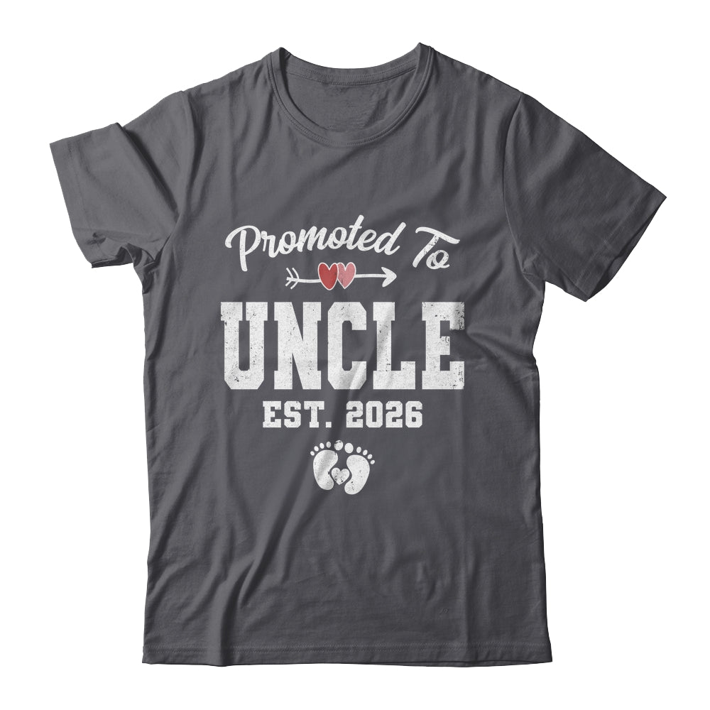 Promoted To Uncle Est 2026 Funny First Time Fathers Day Shirt & Hoodie | siriusteestore