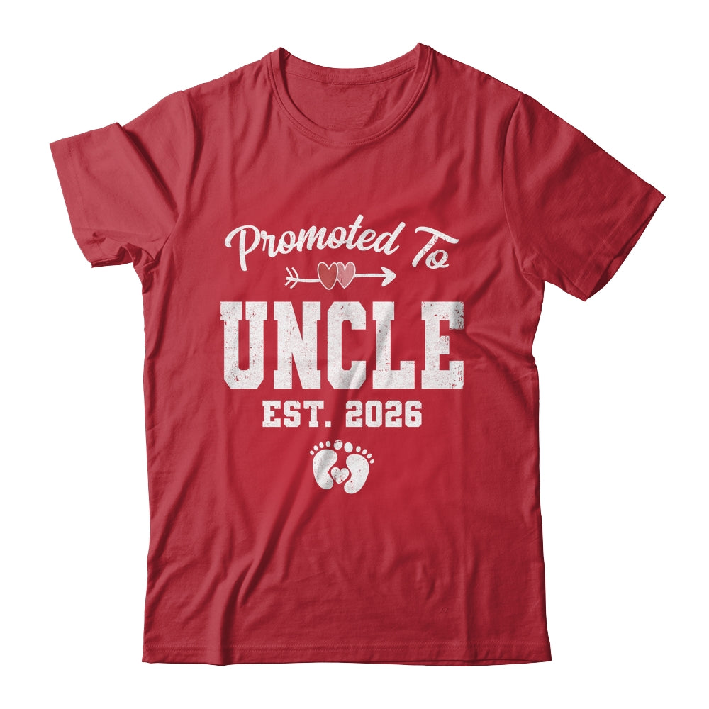 Promoted To Uncle Est 2026 Funny First Time Fathers Day Shirt & Hoodie | siriusteestore