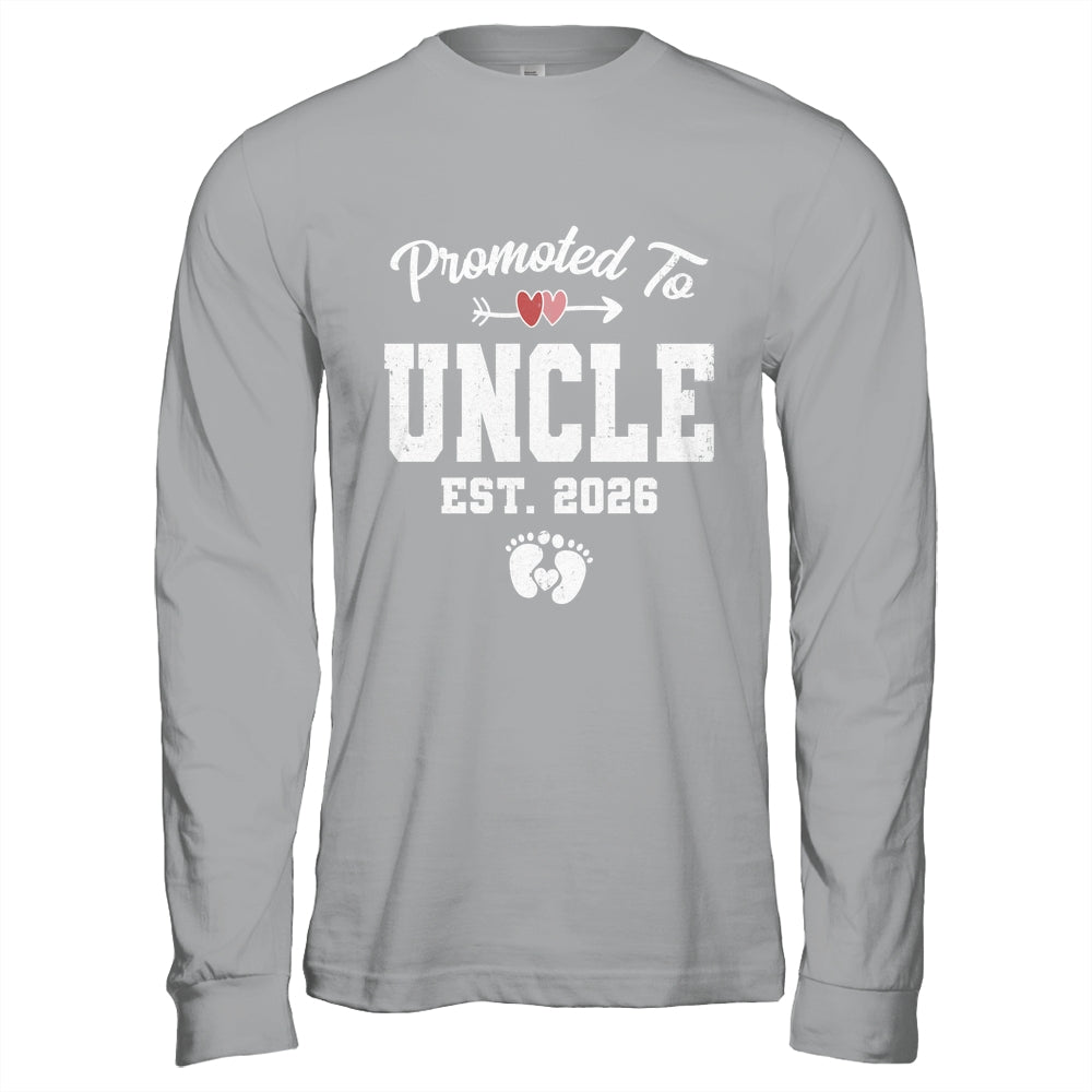 Promoted To Uncle Est 2026 Funny First Time Fathers Day Shirt & Hoodie | siriusteestore
