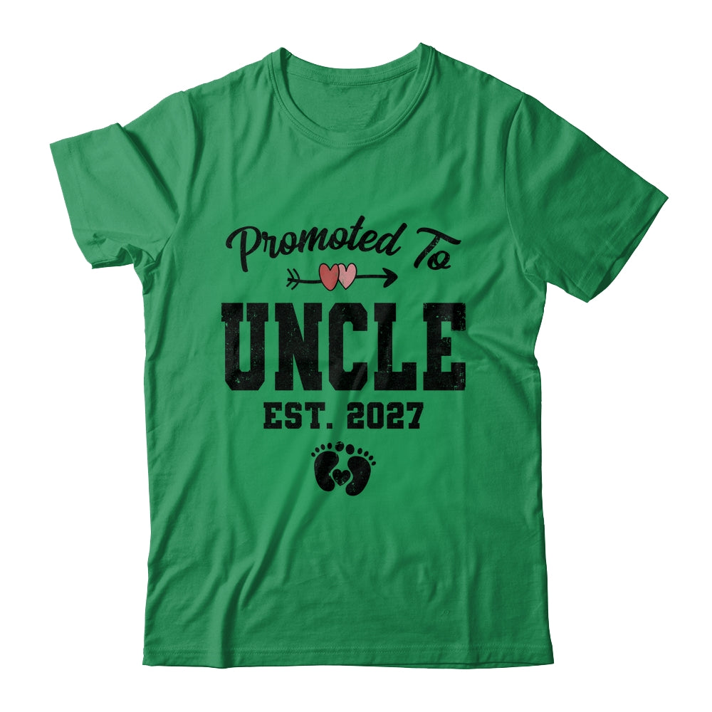 Promoted To Uncle Est 2027 First Time Fathers Day Shirt & Hoodie | siriusteestore